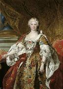Official portrait of Queen Isabel de Farnesio Charles Amedee Philippe Van Loo
